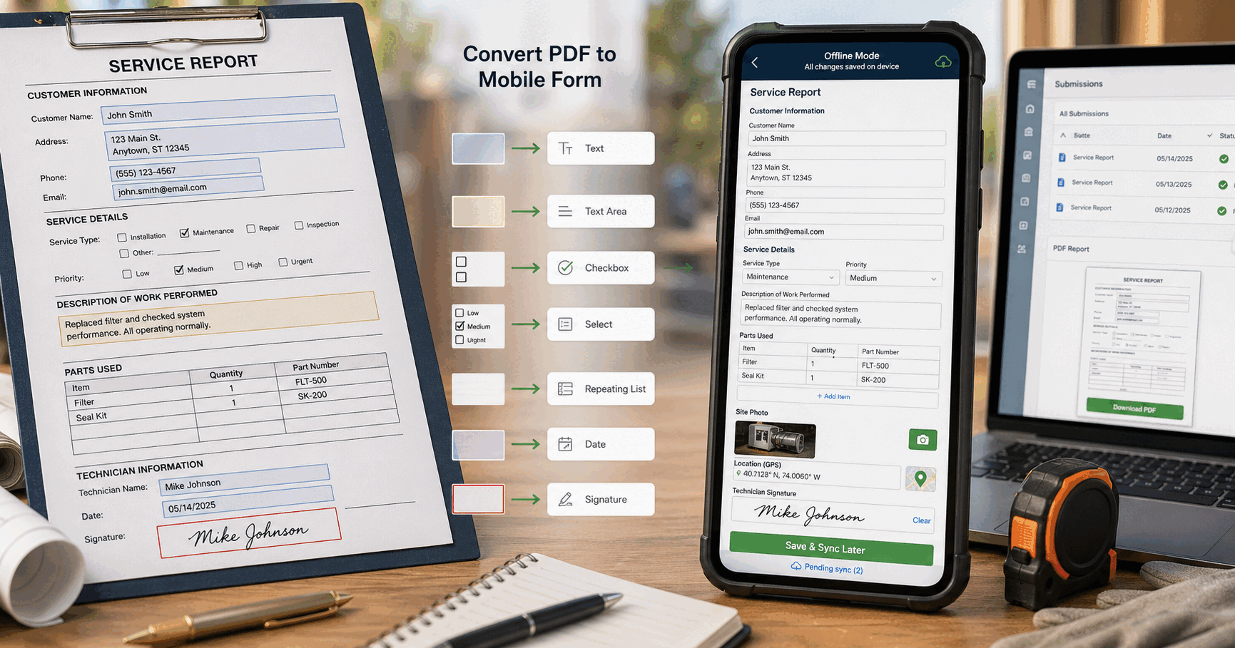 How to Convert PDF Forms to Mobile Forms for Field Teams — MobileForm Blog
